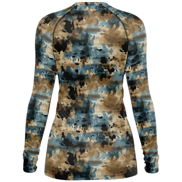 Chokefish™ Long Sleeve Rashguard Acid-Wash Woman's Shirt-012